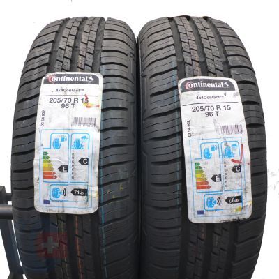 3. Opony 205/70 R15 4x CONTINENTAL 96T 4x4 Contact Letnie 2020 Nieużywane 