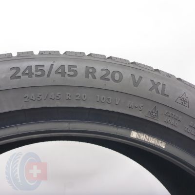 6. Opony 245/45 R20 2x CONTINENTAL 103V XL WinterContact TS 830 P Zimowa 2022 7,8mm