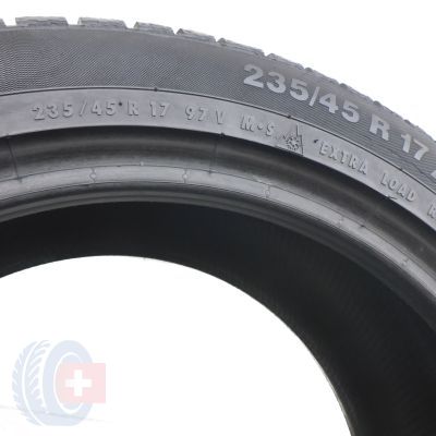 3. 2 x CONTINENTAL 235/45 R17 97V XL ContiWinterContact TS830P Zima 2013 6,5-7mm