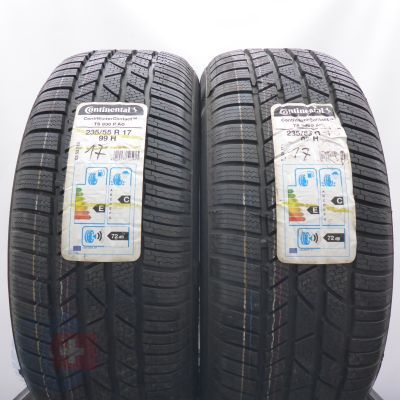 Opony 235/55 R17 2x CONTINENTAL 99H AO ContiWinterContact Ts830P Zimowe 2017 Nieużywane