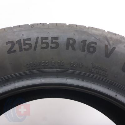 6. Opony 215/55 R16 2x CONTINENTAL 93V EcoContact 6 Letnie 2021 