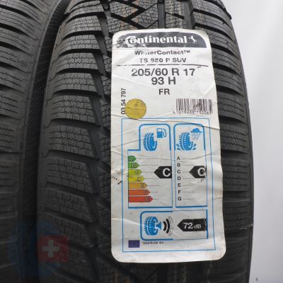 2. Opony 205/60 R17 2x CONTINENTAL 93H WinterContact TS 850 P SUV Zimowe 2020 