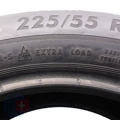 2. Opony 225/55 R17 2x ESA TECAR 101V XL SuperGrip Pro zimowe 7,5-7,8mm 2022 Jak Nowe