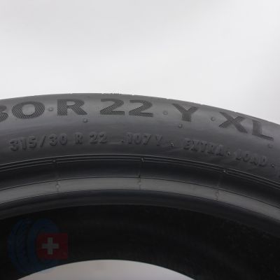 4. Opony 315/30 R22 2x CONTINENTAL 107Y XL BMW PremiumContact6 Letnie 2019, 2020 5,5-6,2mm