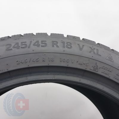5. Opony 245/45 R18 2x CONTINENTAL 100V XL WinterContact TS 870 P Zimowa 2023 6.8-6,8mm