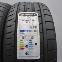 2. Opony 245/45 R18 2x CONTINENTAL 96Y ContiSportContact3E RunFlat BMW Letnie 2023 Nieużywane