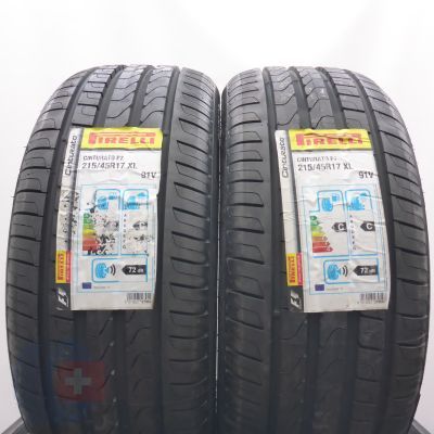 4. Opony 215/45 R17 4x PIRELLI 91V XL Cinturato P7 Letnie 2019 