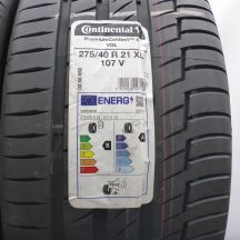 2. Opony 275/40 R21 2x CONTINENTAL 107V XL PremiumContact 6 VOL Letnie 2021 Nieużywane