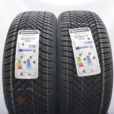 4. Opony 235/55 R18 2x CONTINENTAL 100V AllSeasonContact Wielosezonowe2023 