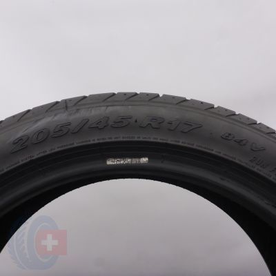 4. Opony 205/45 R17 2x PIRELLI 84V PZero RunFlat Letnie 2022 7,8mm