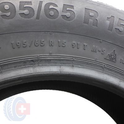 5. 4 x CONTINENTAL 195/65 R15 91T ContiWinterContact TS850 Zima 2014, 2015 5,5-7,5mm