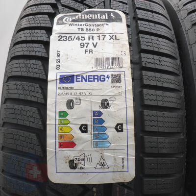2. Opony 235/45 R17 2x CONTINENTAL 97V XL WinterContact TS 850 P Zimowe 2022