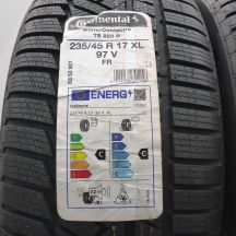 2. Opony 235/45 R17 2x CONTINENTAL 97V XL WinterContact TS 850 P Zimowe 2022