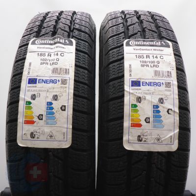 Opony 185/80 R14C 2x CONTINENTAL 102/100Q VanContact Winter Zimowe 2022
