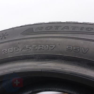 5. Opony 205/55 R17 2x DUNLOP 95V XL WinterSport 5 Zimowe 2017 6,8-7mm