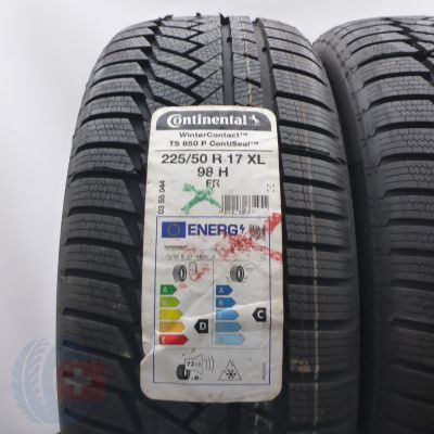 2. Opony 225/50 R17 2x CONTINENTAL 98H XL WinterContact TS 850 P SEAL Zimowe 2022 
