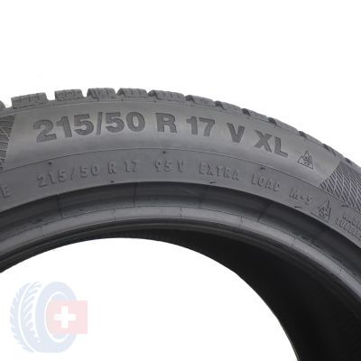 6. 4 x CONTINENTAL 215/50 R17 95V XL WinterContact TS850 P 2018 Zima 6,8-8mm Jak Nowe
