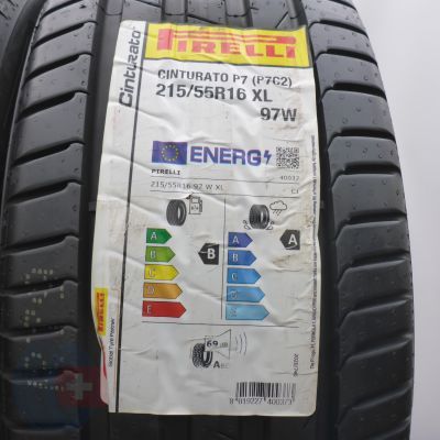 3. Opony 215/55 R16 4x PIRELLI 97W XL Cinturato P7 Letnie 2023 
