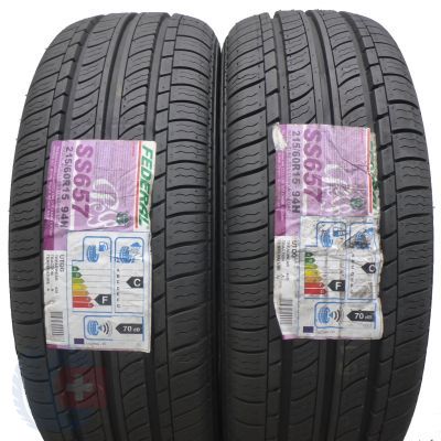 2 x FEDERAL 215/60 R15 94H Super Steel 657 Lato M+S 2015 Nieużywane 