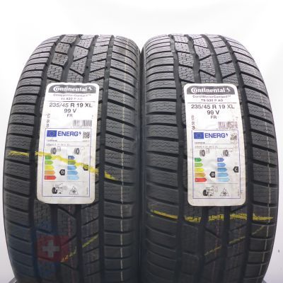 Opony 235/45 R19 2x CONTINENTAL 99V XL ContiWinterContact TS 830 P A0 Zimowe 2023