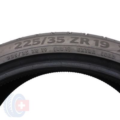 5. Opony 225/35 ZR19 4x CONTINENTAL 88Y XL SportContact 6 letnie 6,8-7mm 2019 Jak Nowe