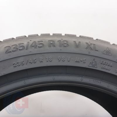 4. Opony 235/45 R18 2x CONTINENTAL 98V XL WinterContact TS870P Zimowe 2025 7,5mm