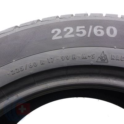 4. Opony 225/60 R17 2x CONTINENTAL 99H ContiWinterContact TS830P RunFlat Zimowe 2023 7,2-7,4mm