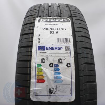 Opona 205/60 R16 1x CONTINENTAL 92V EcoContact6 Letnia 2022 Nieużywana 