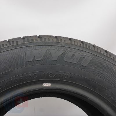 5. Opony 225/70 R15C 2x YOKOHAMA 112/110R  WY01 Zimowe 2022