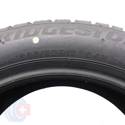 4. Opona 225/50 R17 1x BRIDGESTONE 94H Blizzak LM001 BMW RSC Zimowa 2016 Nieużywana 