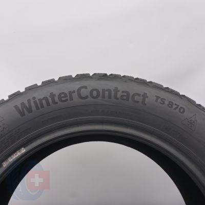 6. Opony 205/55 R16 2x CONTINENTAL 91T WinterContact TS870 Zimowe 2021 6,2-6,8mm