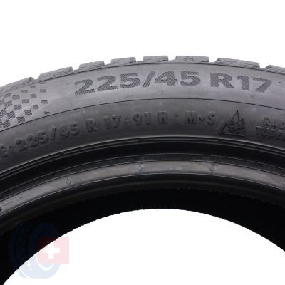 5. Opony 225/45 R17 2x CONTINENTAL 91H WinterContact TS860S RSC BMW zimowe 2021 Jak Nowe