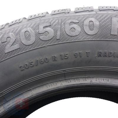 6. Opony 205/60 R15 2x BARUM 91T Polaris 3 Zimowe 2017 Nieużywane 