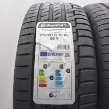 2. Opony 215/60 R16 2x CONTINENTAL 99V XL PremiumContact 6 Letnie 2021 