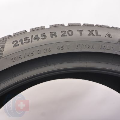 4. Opona  215/45 R20 1x CONTINENTAL 95T XL WinterContact TS 850 P Zimowa 2020 Jak Nowa 