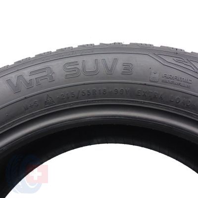 6. Opony 215/55 R18 4x NOKIAN 99V XL WR SUV 3 Zimowe 2021 6.8-7mm