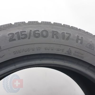 6. Opony 215/60 R17 2x CONTINENTAL 99H WinterContact TS 870 P Zimowe 2022 8,2 i 7,5mm