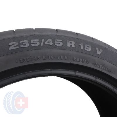 5. 2 x CONTINENTAL 235/45 R19 95V ContiSportContact 5 MOE SUV RunFlat Lato 2016 5mm