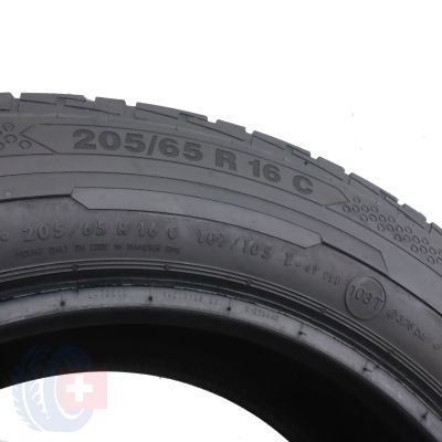 7. 4 x CONTINENTAL 205/65 R16 C 107/105T ContiVanContact 100 Lato 6.5-6.8mm
