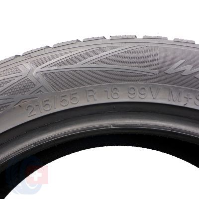 6. Opony 215/55 R18 2x VREDESTEIN 99V XL Wintrac Pro Zimowe 2022 i 2021 7.2mm Jak Nowe 