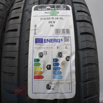 2. Opony 215/55 R18 4x UNIROYAL 99V XL RainSport5 Letnie 2024 Nieużywane