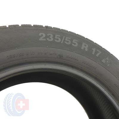 6. 2 x CONTINENTAL 235/55 R17 99H ContiWinterContact TS 830 P Zima 2013  7mm  