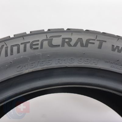 6. Opony 215/55 R18 2x KUMHO 99H XL WinterCraft WS71 SUV Zimowe 2021 Nieużwyane 