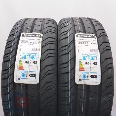 4. Opony 225/55 R17 4x CONTINENTAL 101V ContiVanContact 200 Letnie 2020 Nieużywane