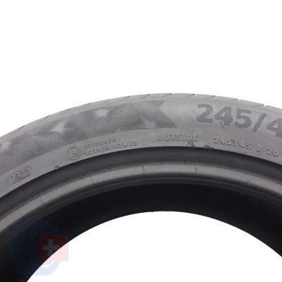 9. Opony 245/45 R20 4x CONTINENTAL 99V PremiumContact 6 Letnie 2022 7-7,2mm