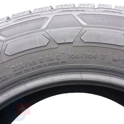 5. Opony 215/65 R16C 2x CONTINENTAL 106/104T VanContact Winter 2020 Jak Nowe 8,8-9mm
