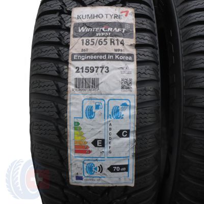 2. 2 x KUMHO 185/65 R14 86T WinterCraft WP51 Zima 2016 Jak Nowe