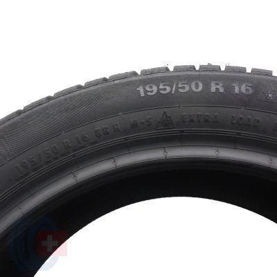 6. Opony 195/50 R16 4x CONTINENTAL 88H XL ContiWinterContact TS830P AO Zimowe 2018 Jak Nowe Nieużywane
