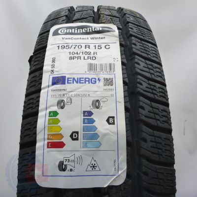 Opona 195/70 R15C 1x CONTINENTAL 104/102R VanContact Winter Zimowa Nieużywana 2023 