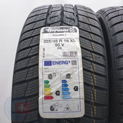 2. Opony 225/45 R18 2x BARUM 95V XL Polaris 5 Zimowe 2022 